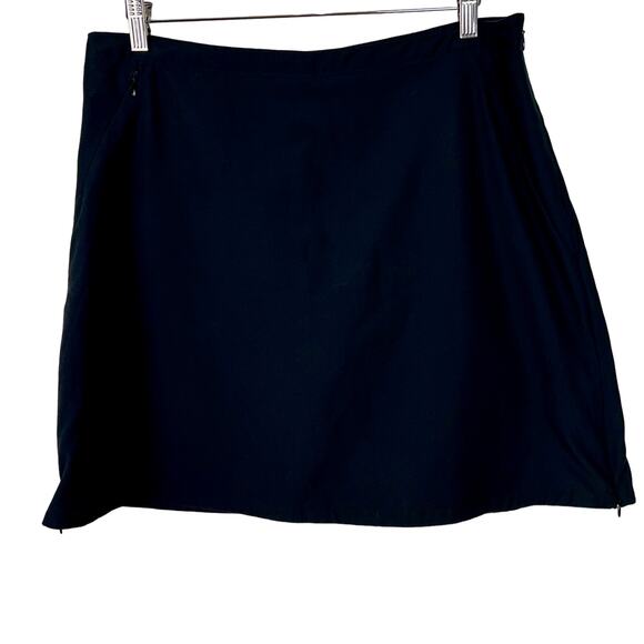 Patagonia Pants - Patagonia Women's Black A-LIne Skort Side Zips Pocket Size‎ 12